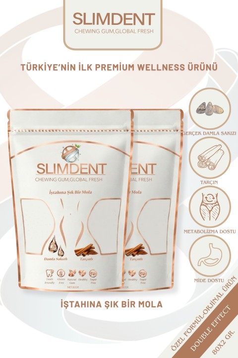 Double Effect-Premium Wellness Sakızı-Damla Sakızı ve Tarçınlı-Metabolizma Dostu- 2 'Lİ PAKET