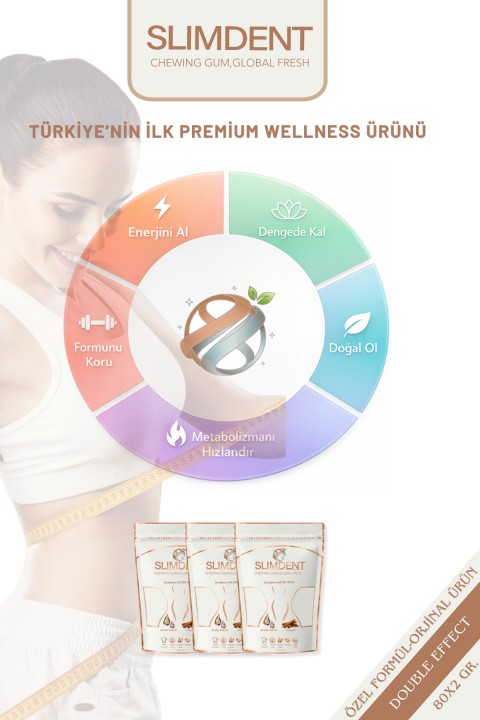 Double Effect-Premium Wellness Sakızı-Damla Sakızı ve Tarçınlı-Metabolizma Dostu- 2 'Lİ PAKET